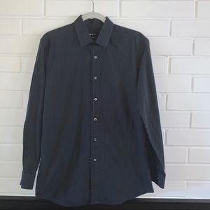 3/$25 Bar III Black  Pin striped Dress Shirt 15.5